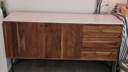 Mid-Century Modern Fluted Accent Cabinet $75 OBO