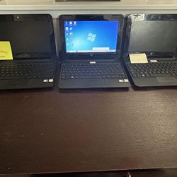 Lot Of 3 HP Mini Laptops- Need Batteries 