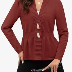 Cardigan Button Down Lightweight Knitted Sweater