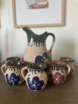 Pitcher With Mugs