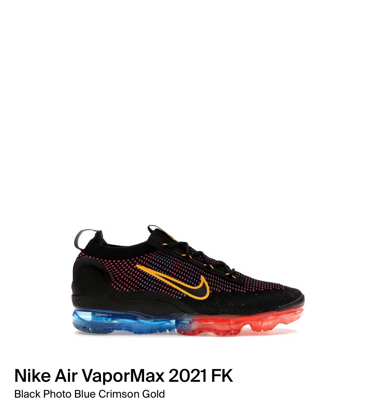 Nike Air VAPORMAX 2021 FK DV2118 001 Size US 8.5