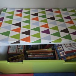 Daycare Storage Bin Chest Drawer With Kids Books