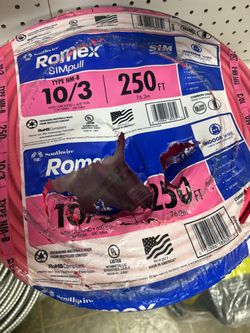 New Romex wire 10/3
