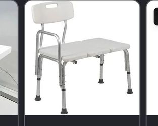 Adjustable Bath Transfer Bench with Back