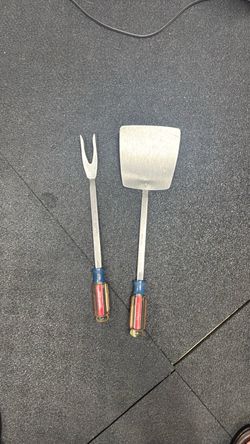 Craftsman BBQ Spatula & Fork Set – Heavy Duty Stainless Steel