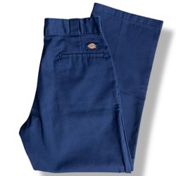 Dickies 874 Original Straight Fit Work Chinos Pants Men's 34x29 Blue