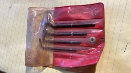 L shaped torx wrenches