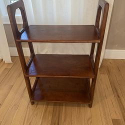 Walnut wood shoe organizer