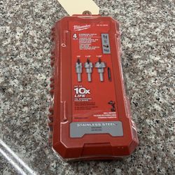 Milwaukee 4 Piece Carbide Hole Cutter Kit 