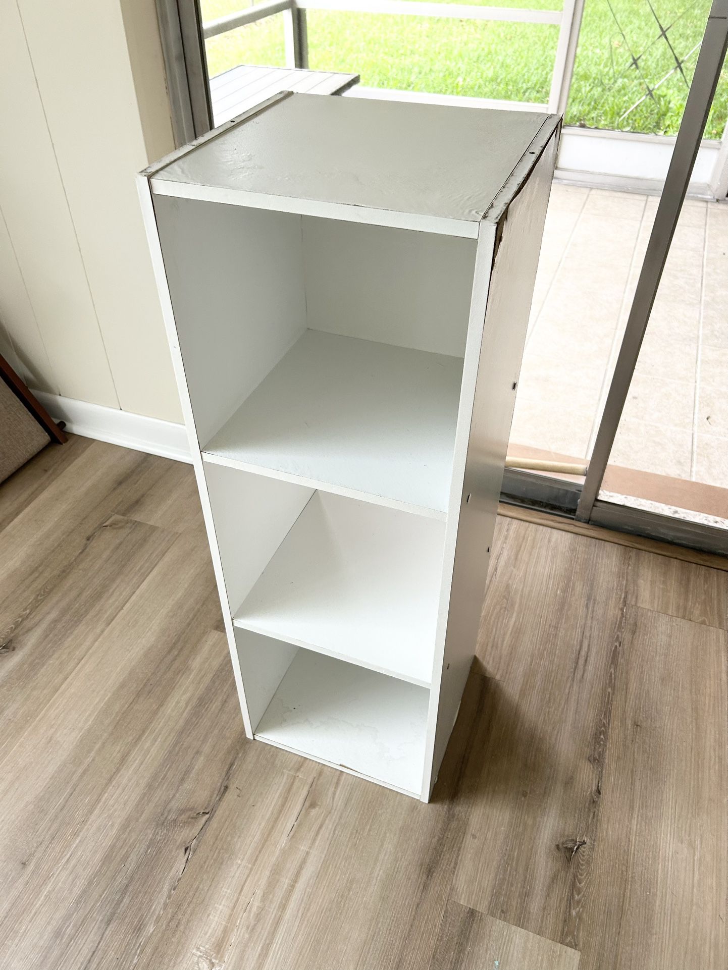 White 3 Tier Storage / Bookshelf / Nightstand 