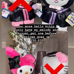 sanrio plushy graduation 