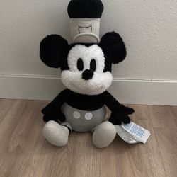 Disney Mickey Mouse Steam Boat Willie Weighted Doll