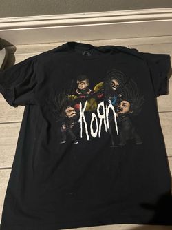 Korn cartoon band members tshirt size medium as is condition