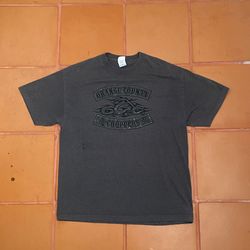 2005 Grey Orange County Choppers Logo T-Shirt Size XL Biker Wear Vintage