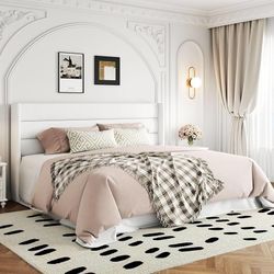 A590 $240  King Size Velvet Lift Up Storage Bed