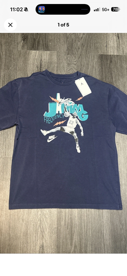 Nike Air Jordan Jamming Frequency Tee Men's T-Shirt Size S SmallNWT HJ2929-410
