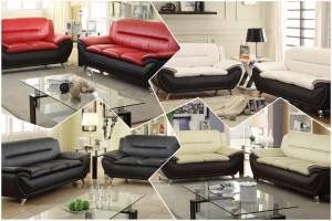 2 PCS CONTEMPORARY SOFA SET IN DIFFERENT COLORS NEW