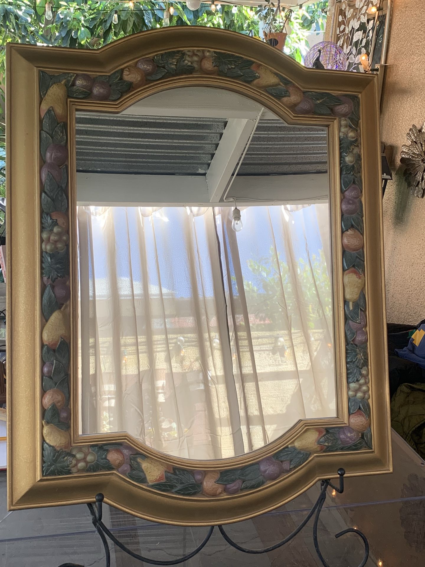 Home Interiors Vintage Fruit Mirror