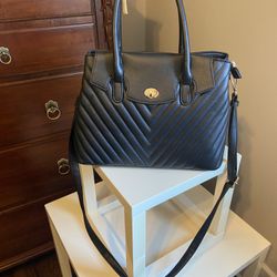 NEW Black purse with gold chain and small cross body
