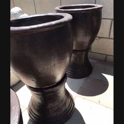 New Flower Pots Made Out Of Cement Perfect Gift 