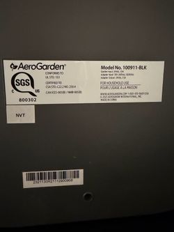 AeroGarden Indoor Garden Model 100911-BLK