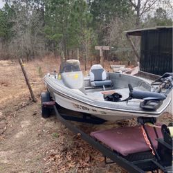 Nissan Bass Boat motor and Trailer for Sale in Moncks Corner, SC - OfferUp