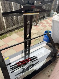 36-65 Flat Panel Television Holder With Glass Shelves 