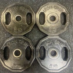 25 Lb Iron Grip Plates 