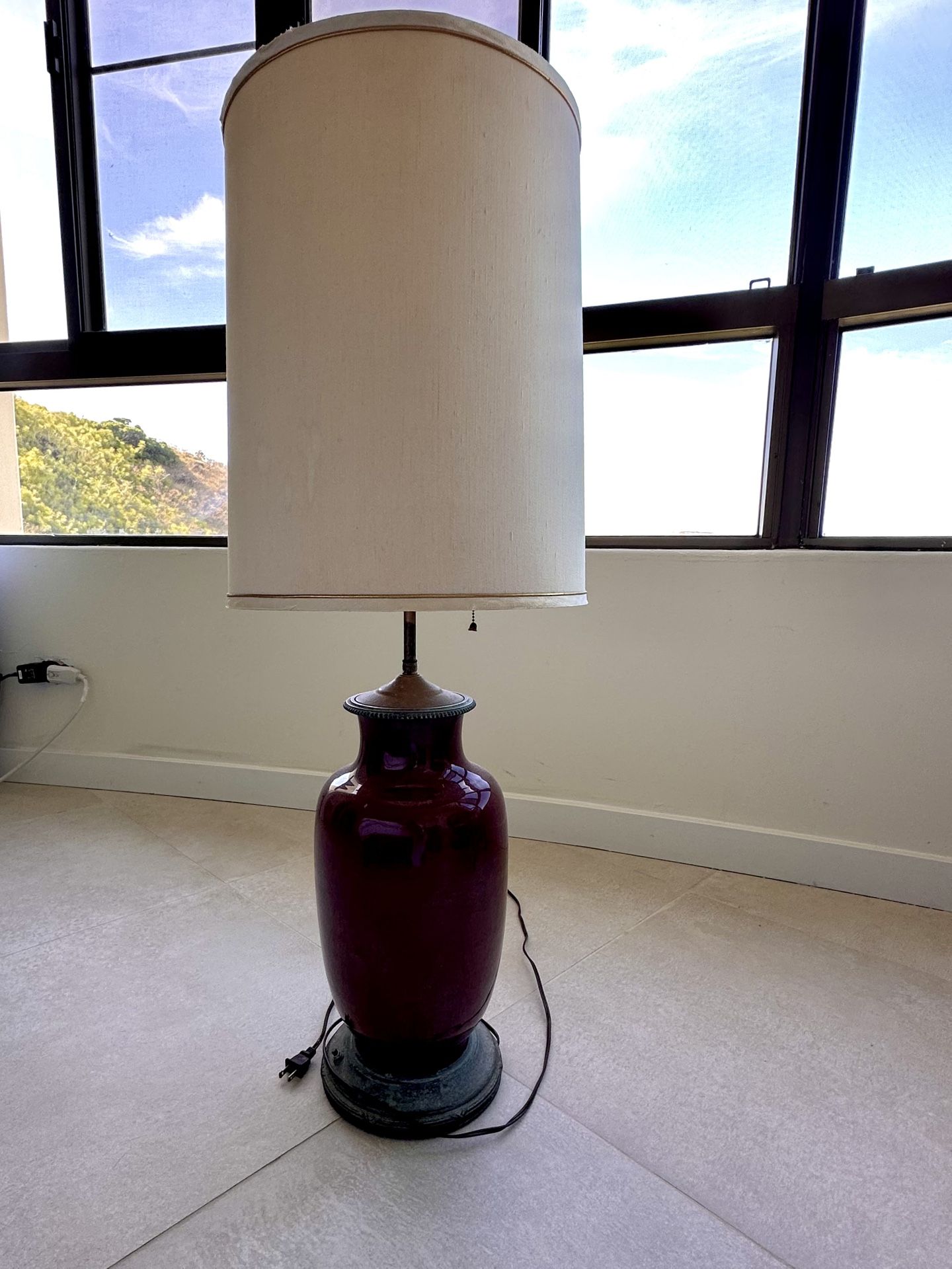 Mid Century Drum Lamp
