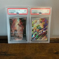 Charmander 151 PSA 9 & Bulbasaur Stellar Crown PSA 9