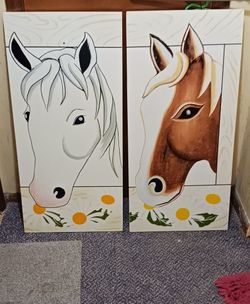Horse Canvas Painting Set. 