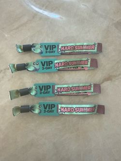 2 DAY HARD FEST VIP WRISTBANDS