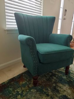 Green arm chair