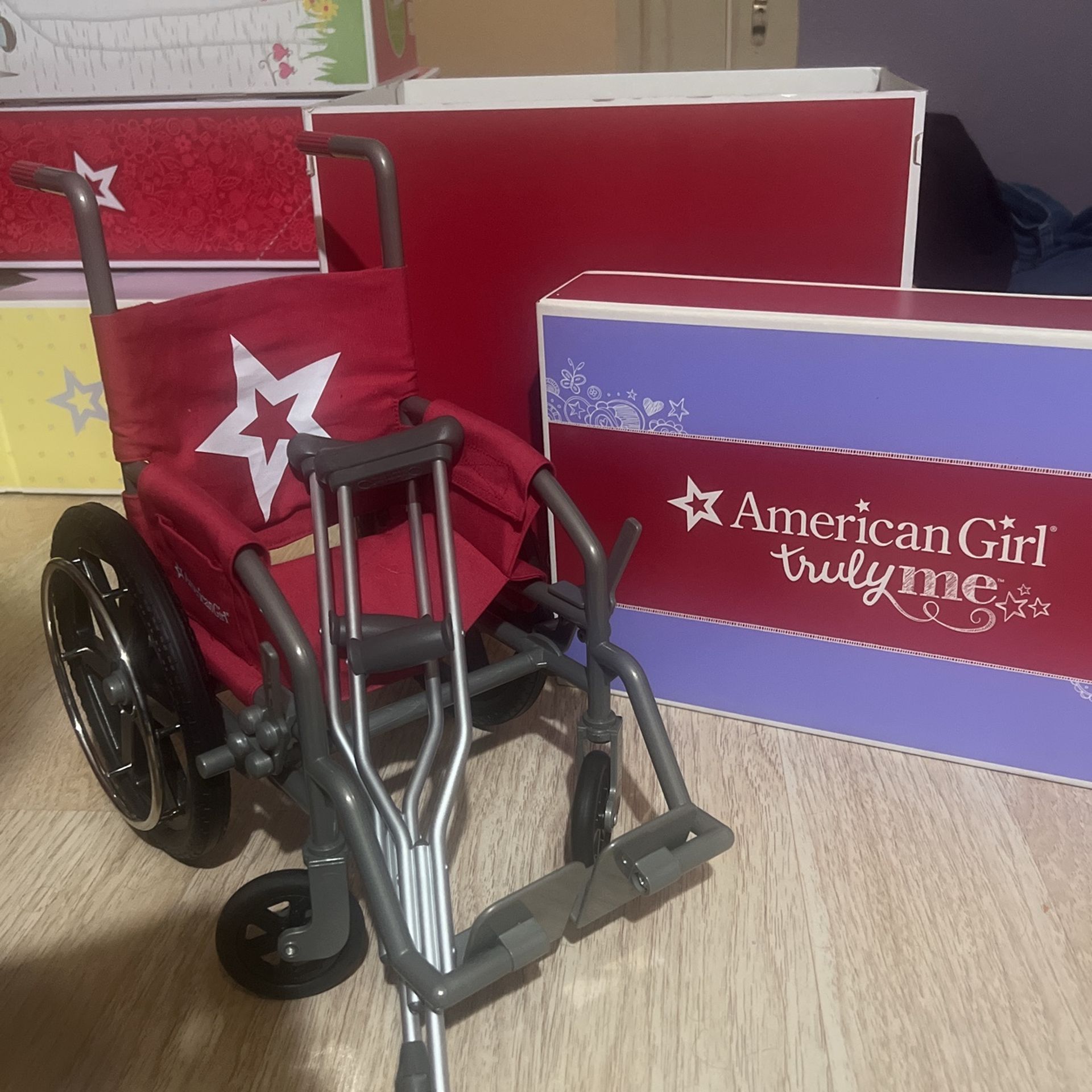 American Girl Wheelchair And Crutches