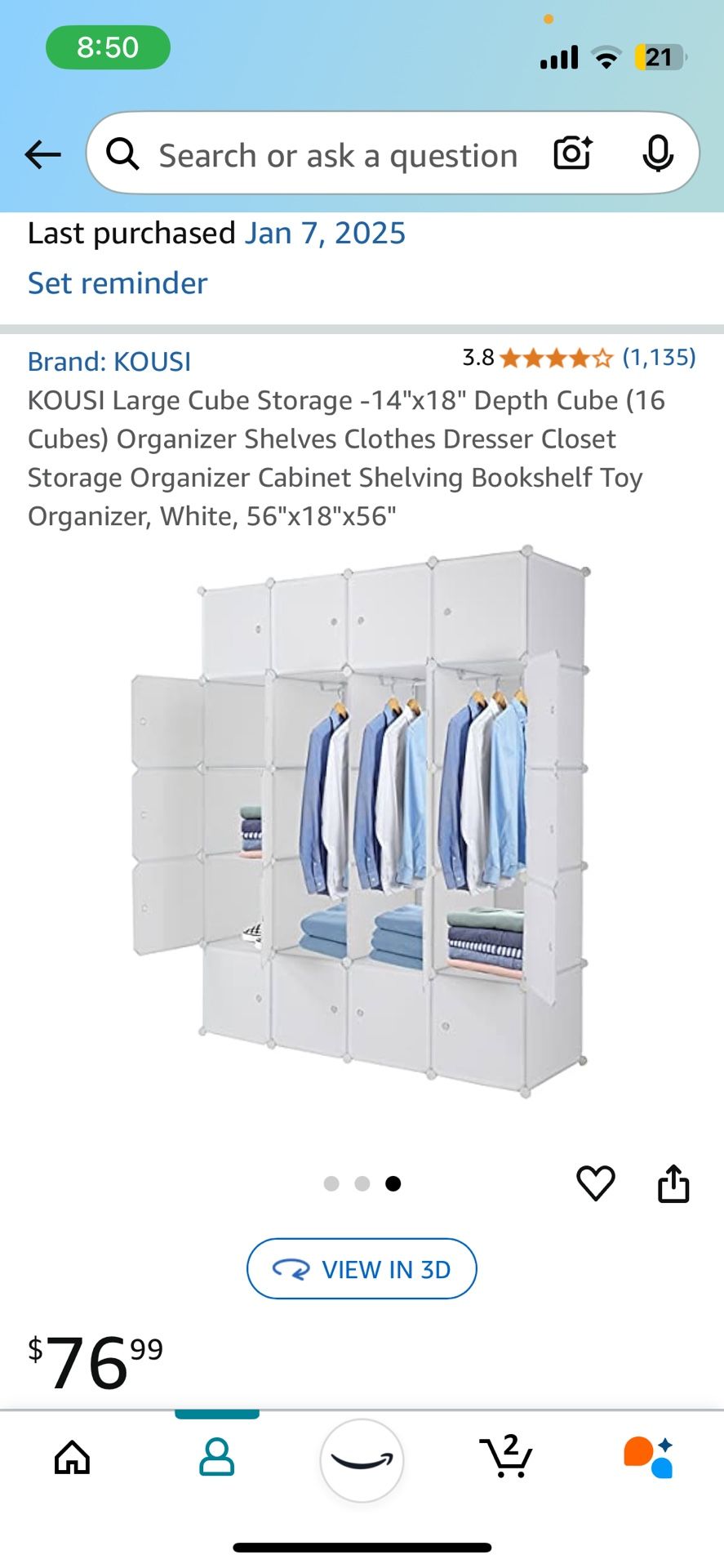 Large Cube Storage