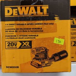 Dewalt New 1/4" Sander 