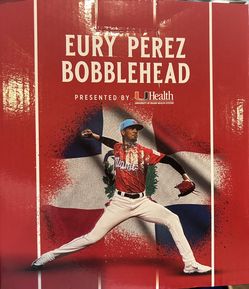 Eury Perez Bobble head Signed