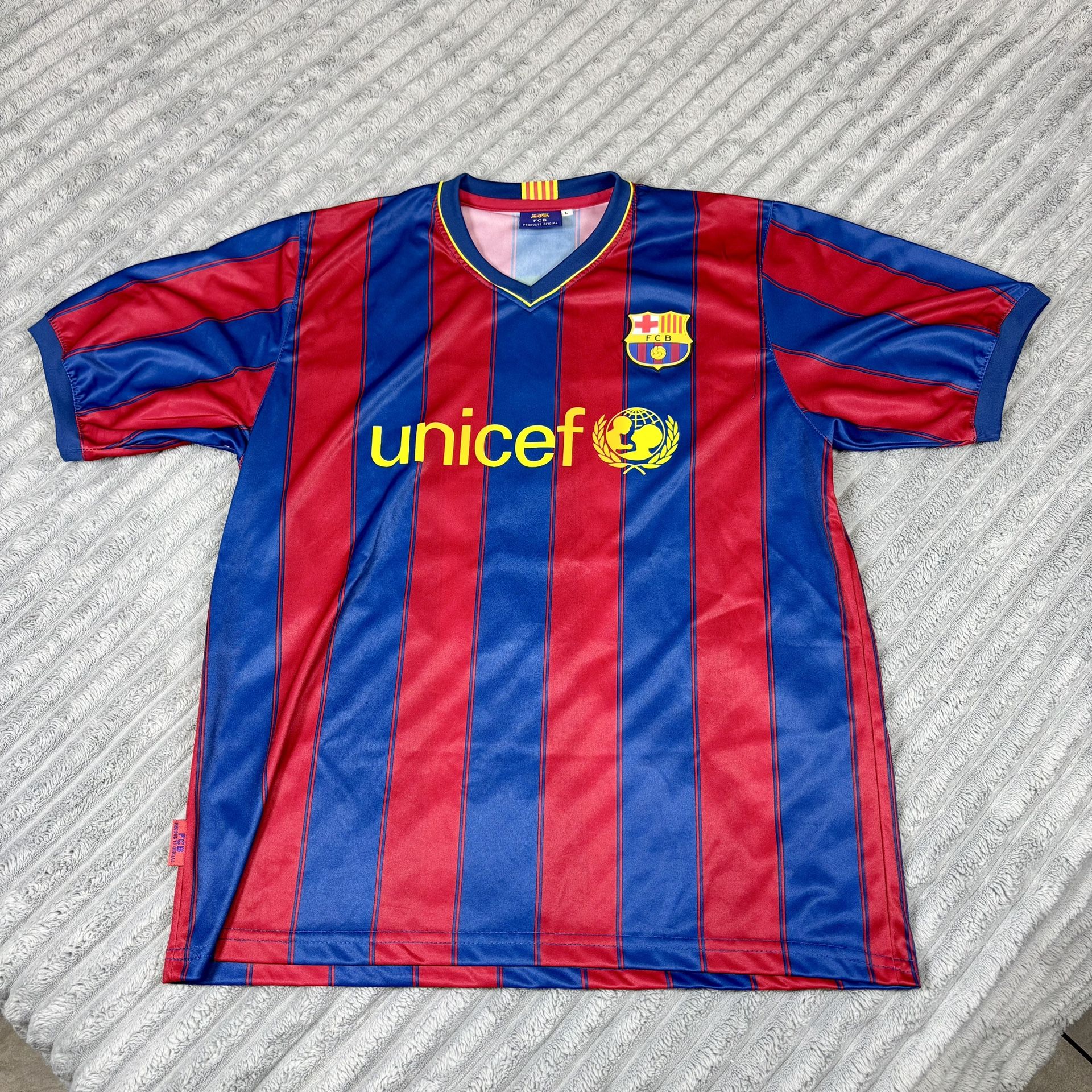 Barcelona FC Lionel Messi Roger's Official prendas deportivas Shirt Size Large