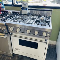 Viking 30” White Gas Range 
