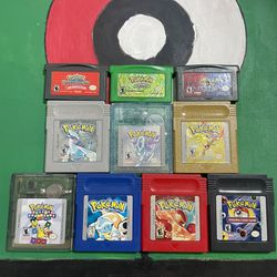 Nintendo Gameboy Color Sp Advance Pokemon Games 
