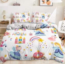 Special Bundle ! Twin Bed Sheet/duvet for Boys/Girls ( check photos for more designs!)Princess