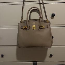 Nude Taupe Crossbody Purse