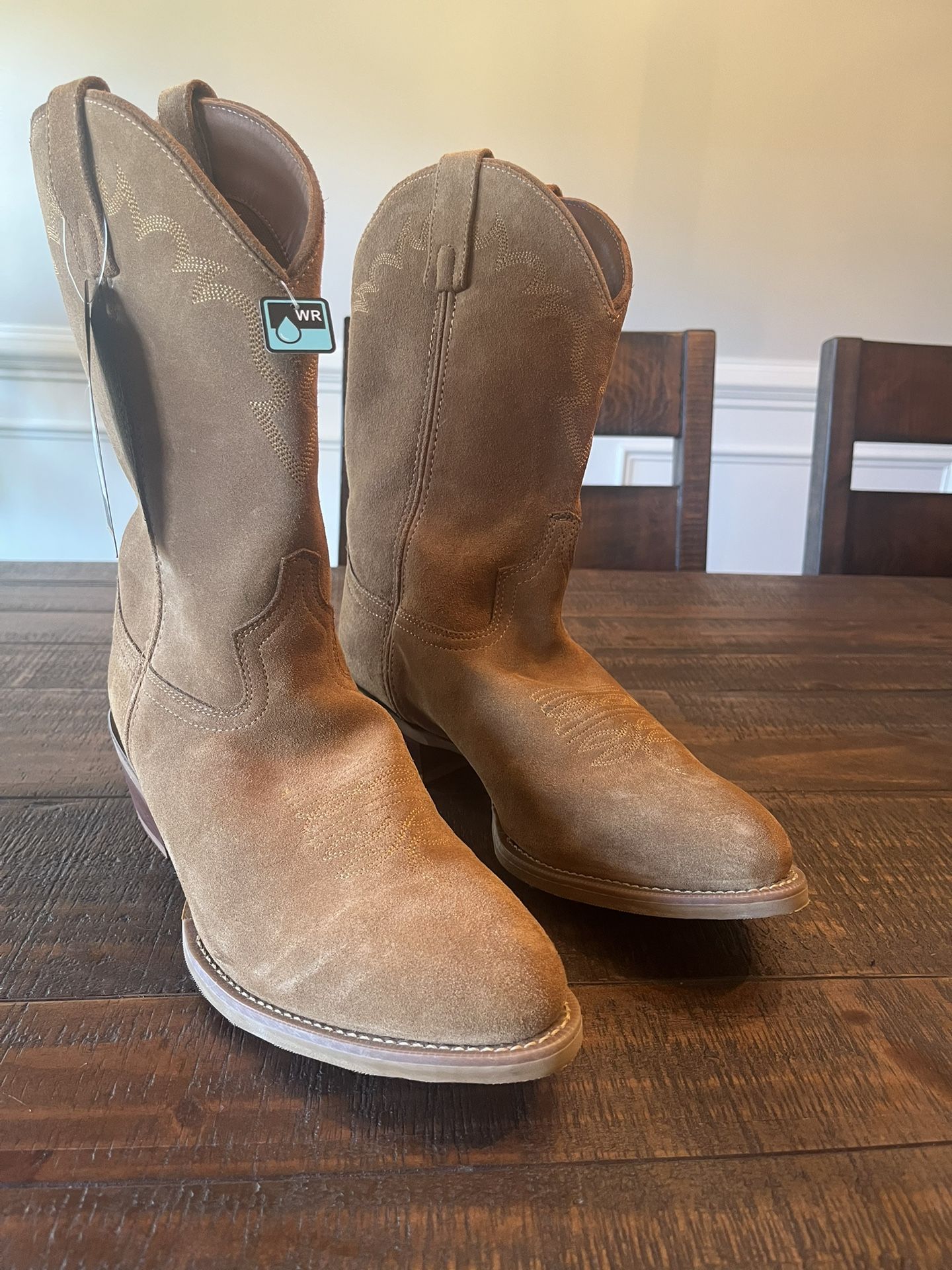 New!!! Men’s Laredo Larkin Honey Suede Western Cowboy Boots Size 12D