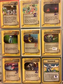 Vintage Rare/Uncommon Pokémon Trainer Cards