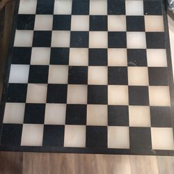 Marble Chess Board. 14 inches X 14 Inches