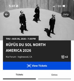 Rufus Du Sol Tickets LA 8/6/26