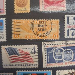 Winged Globe airmail stamp - U.S. 6 cent Airmail Stamp - Rich color