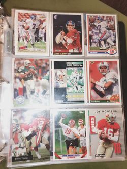 Vintage Football Cards Binder Full