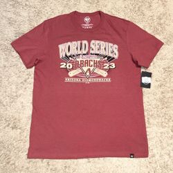 Arizona Diamondbacks NWT 2023 World Series MLB '47 DBacks T Shirt Adult L