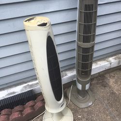 Two Used Tower Fans Work Only $25 For Both
